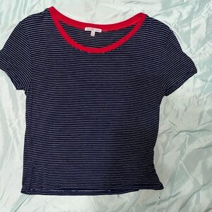 Charlotte Russe short sleeve striped shirt